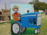 blue tractor